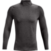 Under Armour ColdGear Armour Fitted Mock Baselayer Grey Front