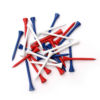 PGA TOUR 7cm Wooden Golf Tees Mixed Colors