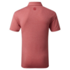 FootJoy Heather Self Collar Lisle Polo Shirt Red Back