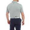 FootJoy Heather Self Collar Lisle Polo Shirt Grey Model Back
