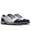 FootJoy Premiere Tarlow Golf Shoes White/Navy Toe Cap Pair