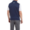 FootJoy Half Zip Vest Navy/Sea Glass Model Back