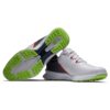 FootJoy Fuel Golf Shoes White/Navy/Lime Pair View