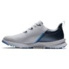 FootJoy Fuel Sport Golf Shoes White/Navy/Blue Left Side