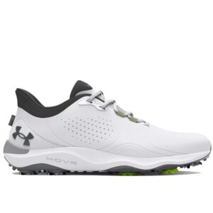 Under Armour Drive Pro Golf Shoes White/White/Metallic Gun Metal