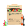 Mixed Bamboo Castle Golf Tees Putt Pursuit in box