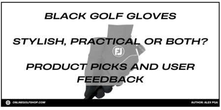 black golf gloves