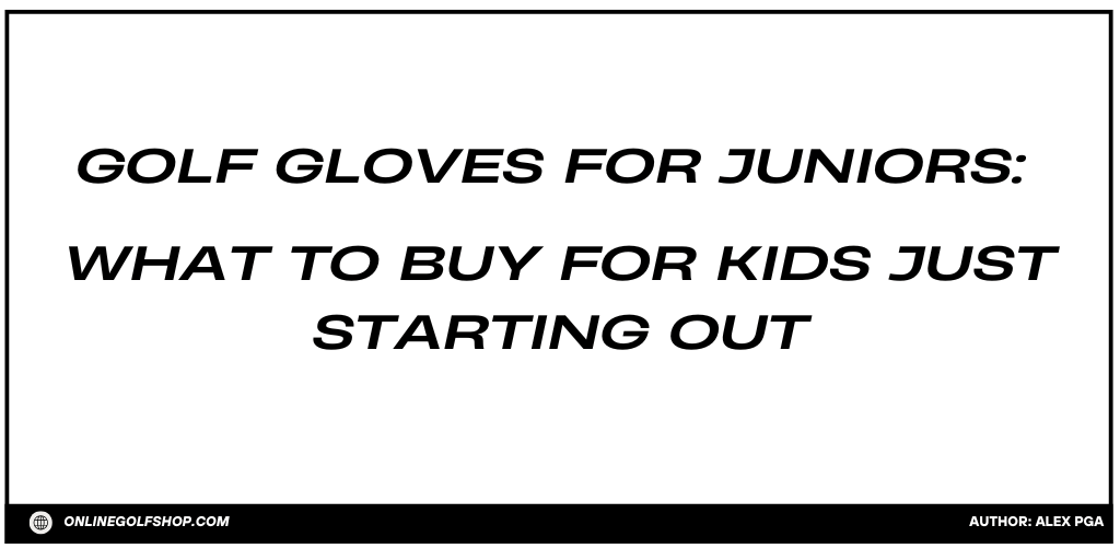 Junior Golf Glove