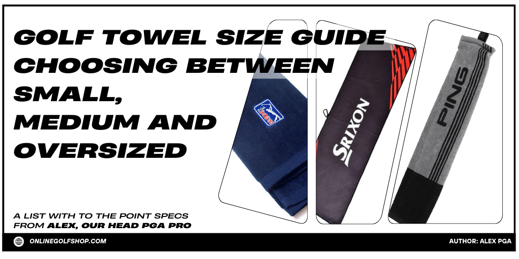 golf towel size