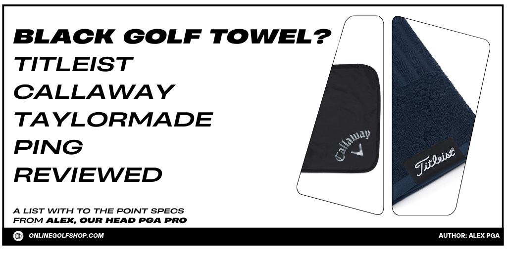 black golf towel
