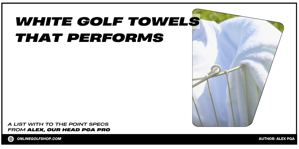 white golf towel